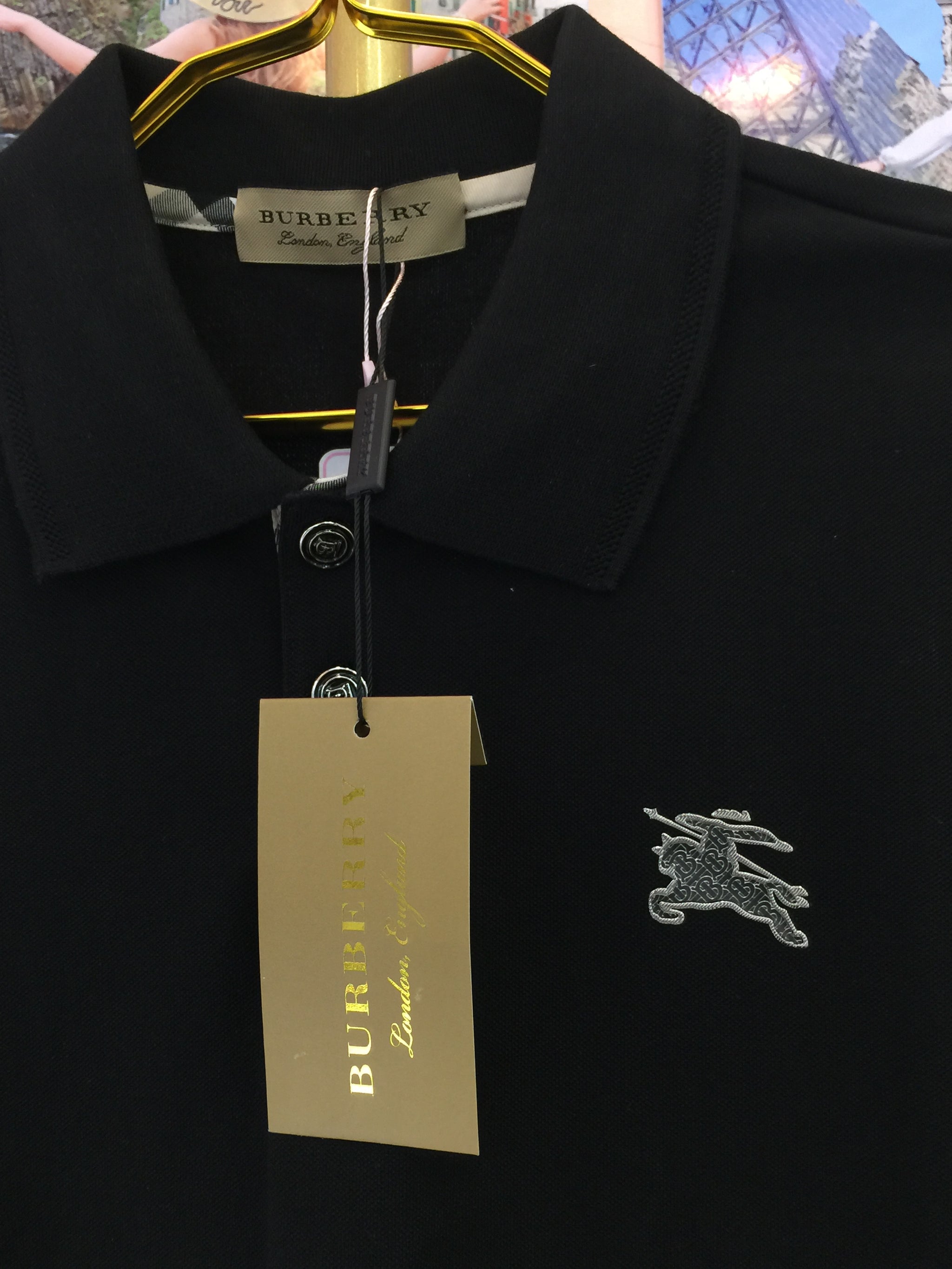 Burberry polo shirt logo online