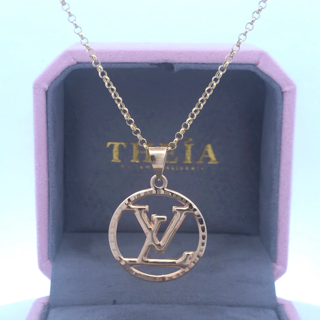 Louis Vuitton Purple Monogram Heart Pendant Necklace